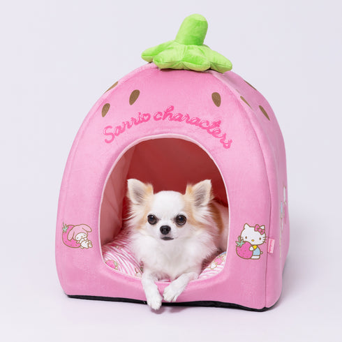 ハローキティ いちごドームベッド ペット用品