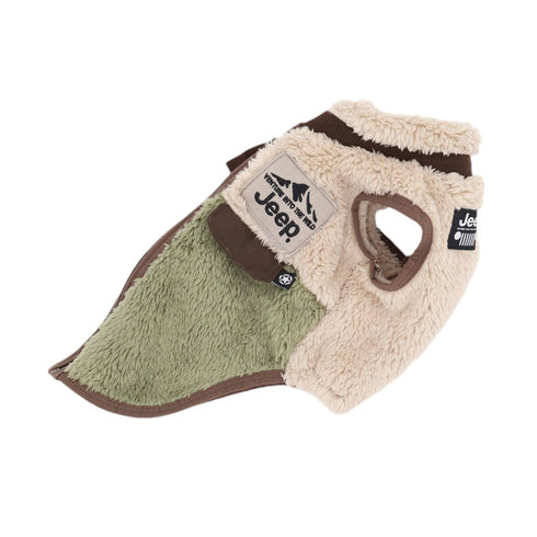 JeepⓇボアジッパーベスト ペット用品 ペットウェア 犬服