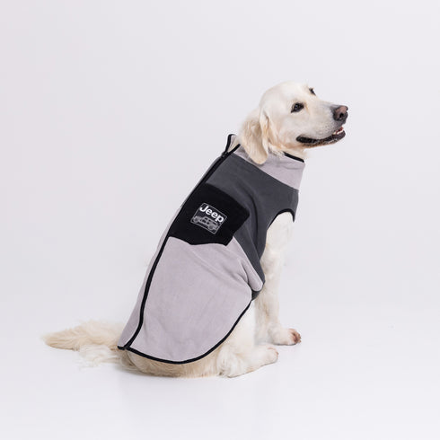 Jeep フリースジップベスト 中大型犬 ペット用品