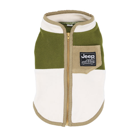 Jeep フリースジップベスト 中大型犬 ペット用品