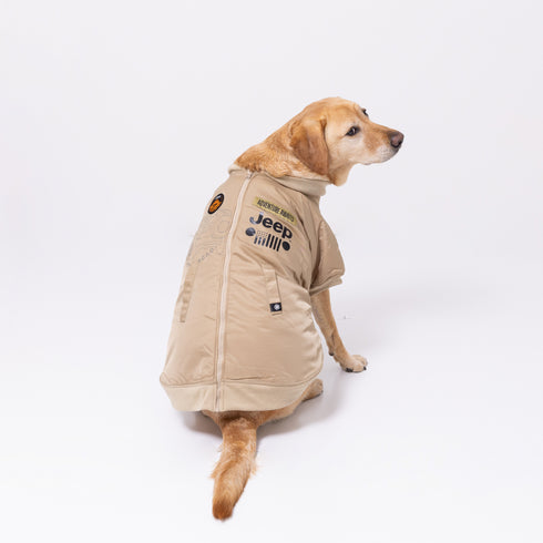 Jeep 背開きジャケット 中大型犬 ペット用品