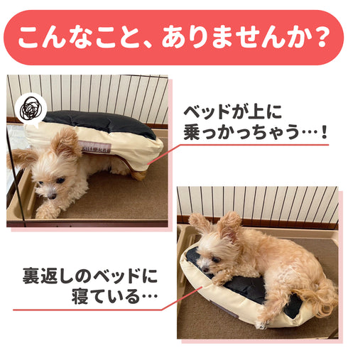 固定ができるペットベッド S ペット用品 ペットベッド