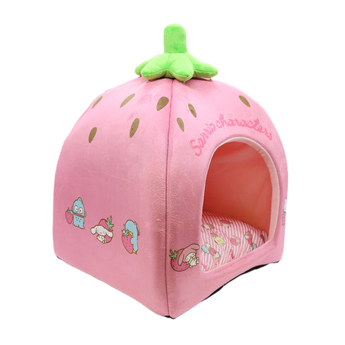 ハローキティ いちごドームベッド ペット用品
