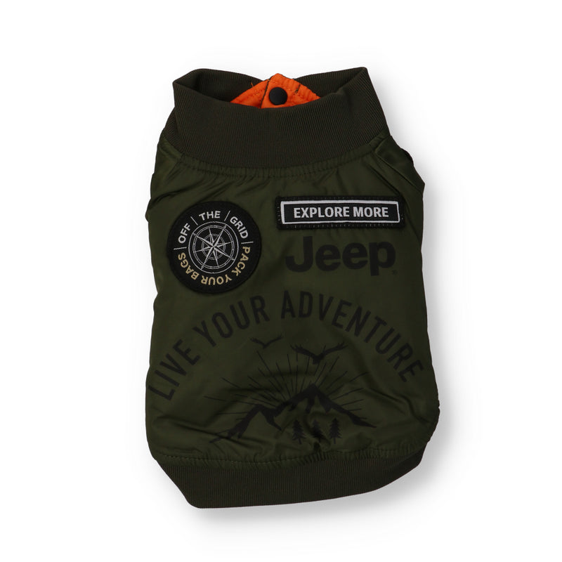 【キャンペーン10%OFF】Jeep® ジープ MA-1 ジャケット　JeepⓇの公式ライセンスペットアイテム