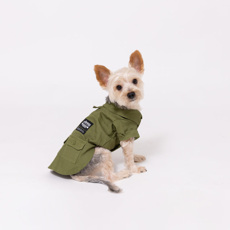 【キャンペーン10%OFF】JeepⓇ サファリシャツ 犬服 ジープ 犬服 服 犬 秋 冬 秋服 冬服 秋冬服 ペット用品 ペットグッズ ペットウェア