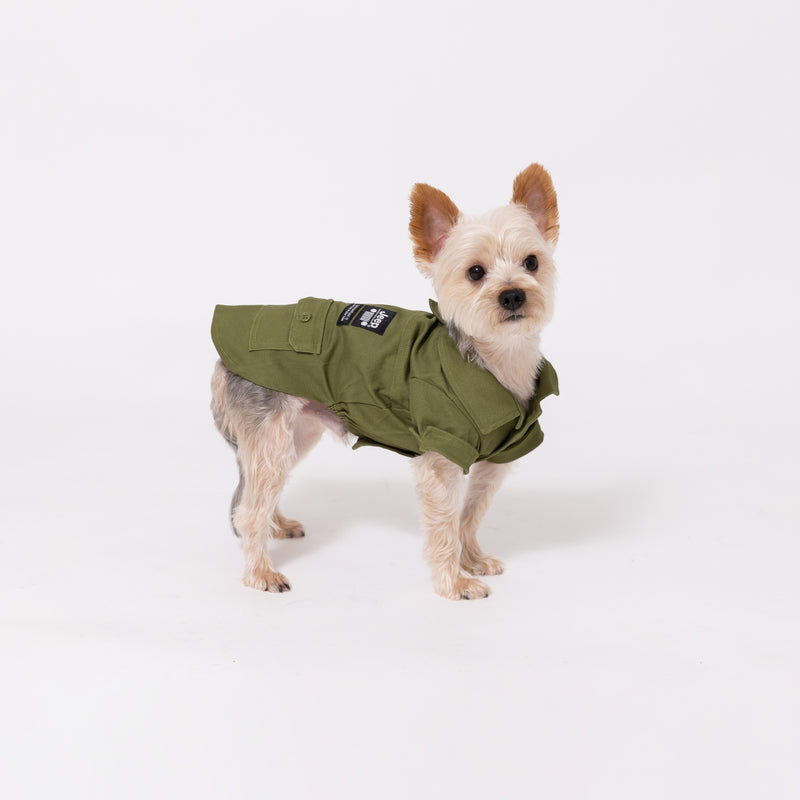 【キャンペーン10%OFF】JeepⓇ サファリシャツ 犬服 ジープ 犬服 服 犬 秋 冬 秋服 冬服 秋冬服 ペット用品 ペットグッズ ペットウェア