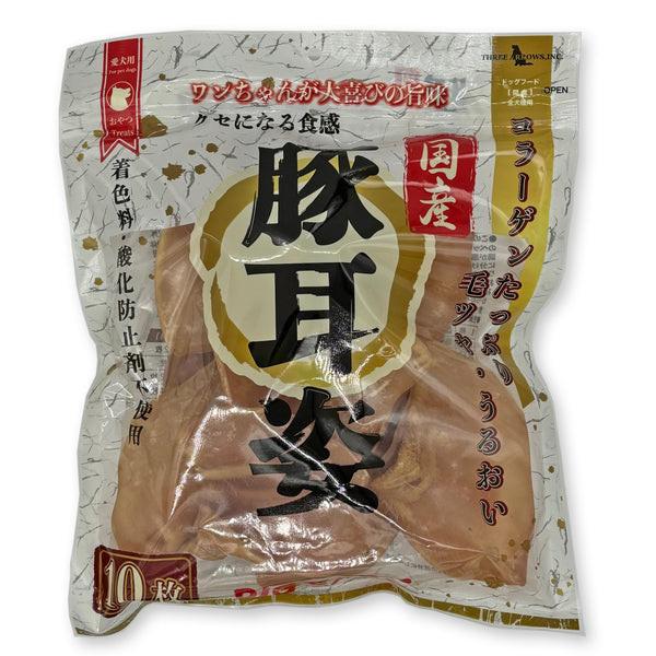 国産 豚耳姿 10枚 大容量 犬用おやつ 食いつき抜群 コラーゲン