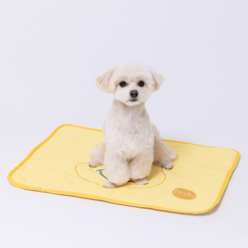 プーさんボーダークールブランケット ペット用品 接触冷感