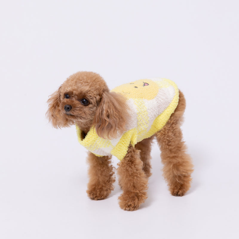 プーさんチェックシェニールニット ペット用品