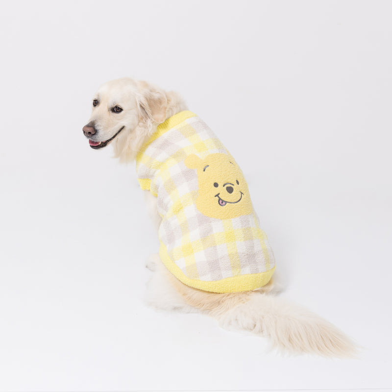 プーさんチェックシェニールニット中・大型犬 ペット用品