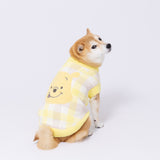 プーさんチェックシェニールニット中・大型犬 ペット用品
