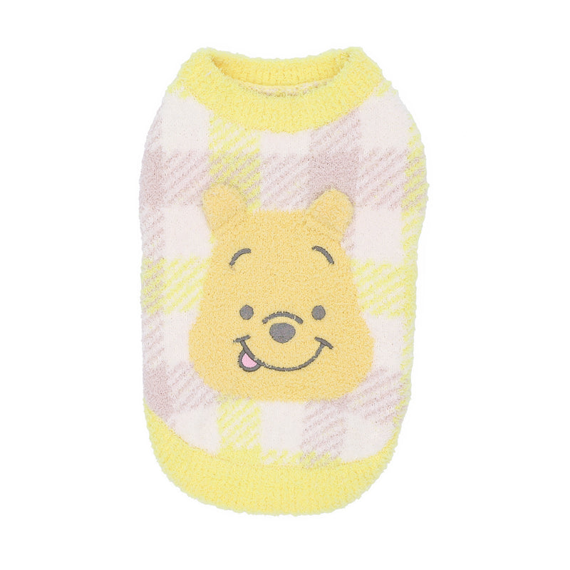 プーさんチェックシェニールニット中・大型犬 ペット用品
