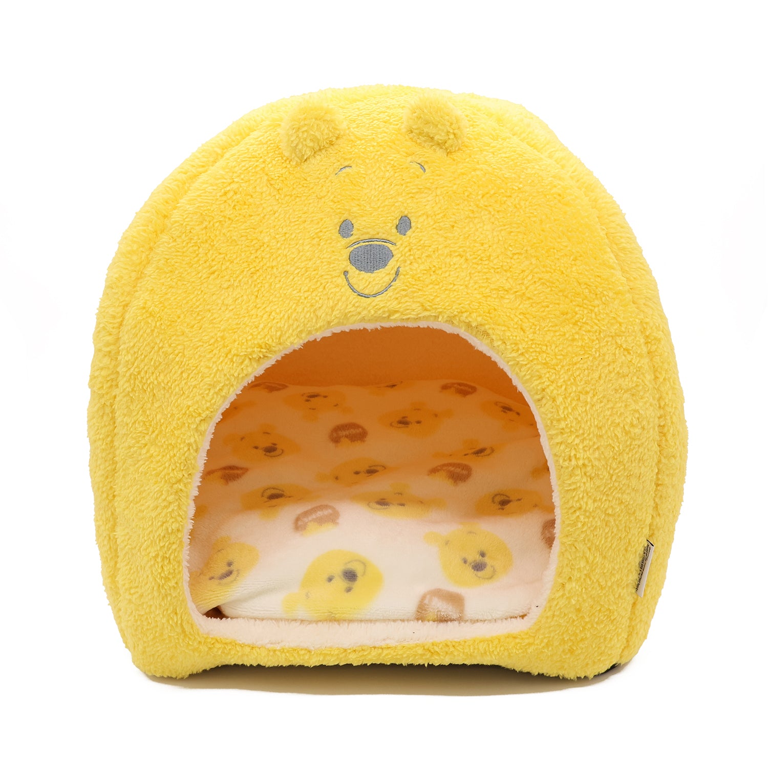 プーさんフェイスボアドームベッド ペット用品