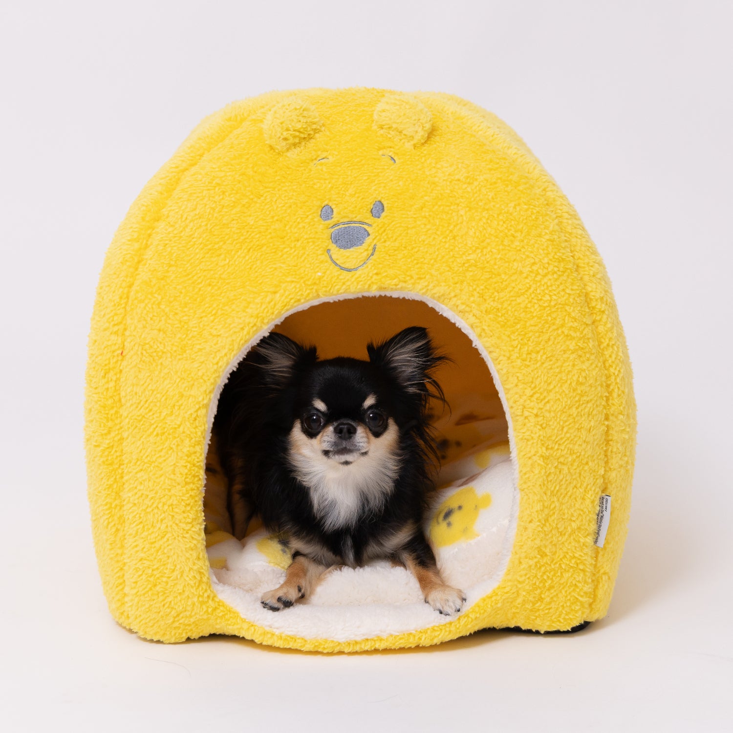プーさんフェイスボアドームベッド ペット用品