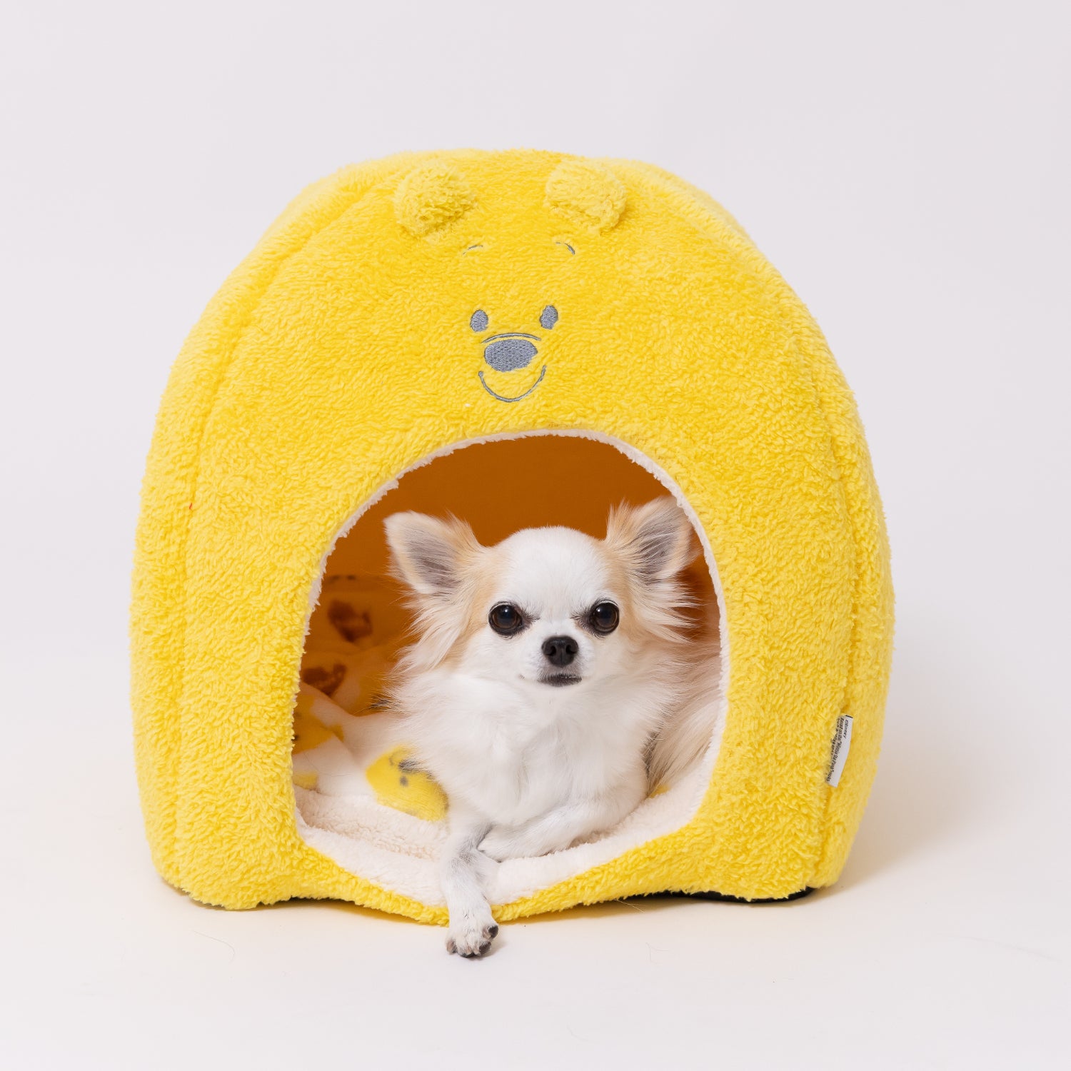 プーさんフェイスボアドームベッド ペット用品