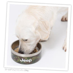 JeepⓇステンレスフードボウル Mサイズ 32oz ペット用品 ペット食器