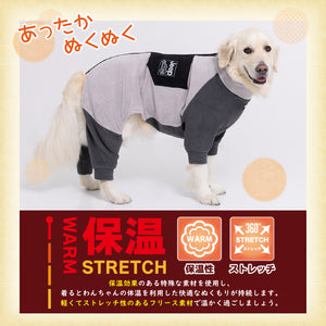 【Jeep】フリースジップロンパース　中・大型犬 ペット用品