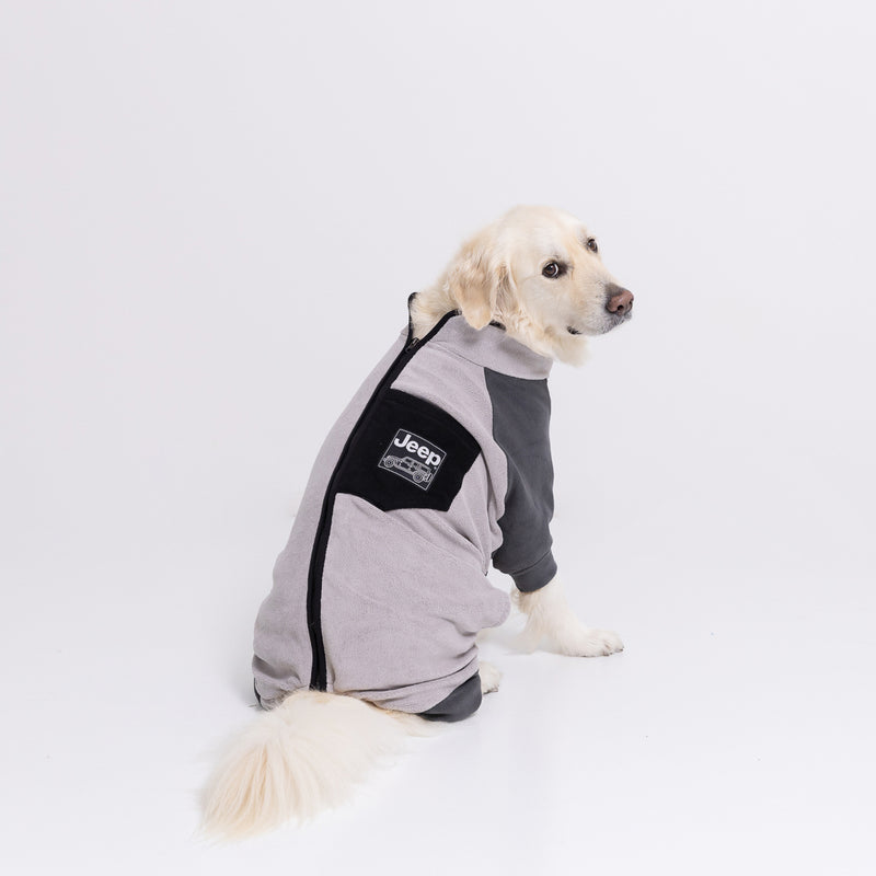 Jeep フリースジップロンパース　中大型犬 ペット用品