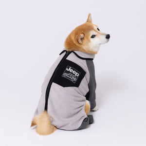 【Jeep】フリースジップロンパース　中・大型犬 ペット用品