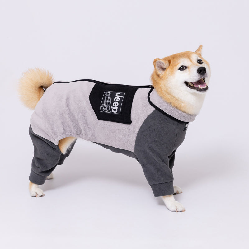 Jeep フリースジップロンパース　中大型犬 ペット用品