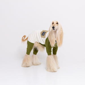 【Jeep】フリースジップロンパース　中・大型犬 ペット用品