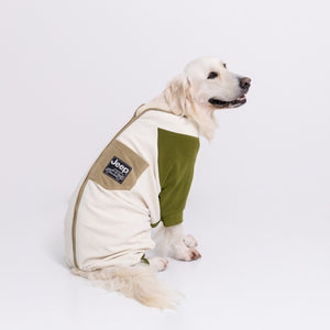 【Jeep】フリースジップロンパース　中・大型犬 ペット用品