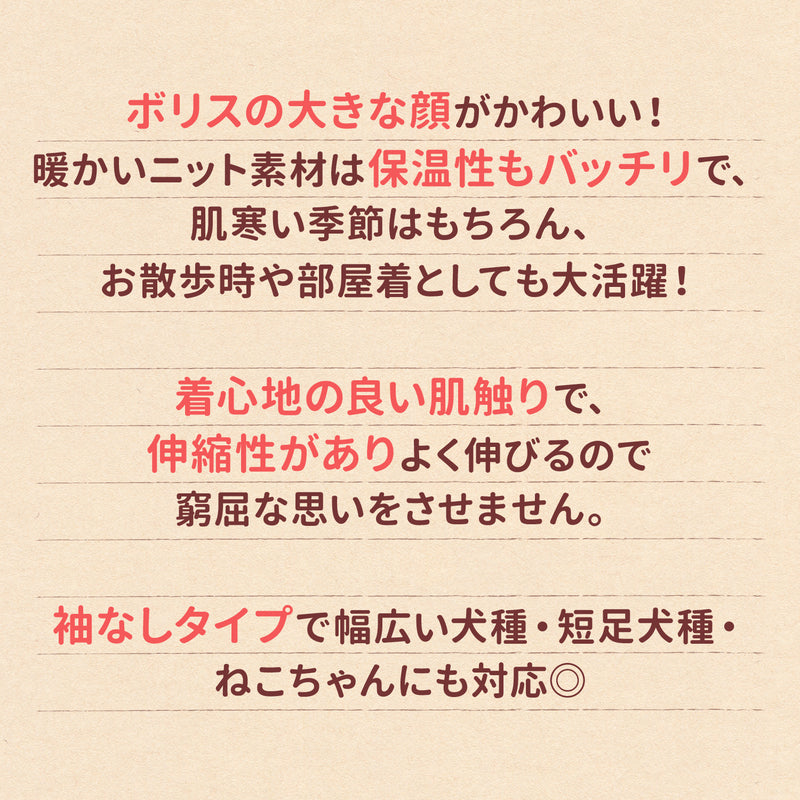 ボリスチェックシェニールニット ペット用品