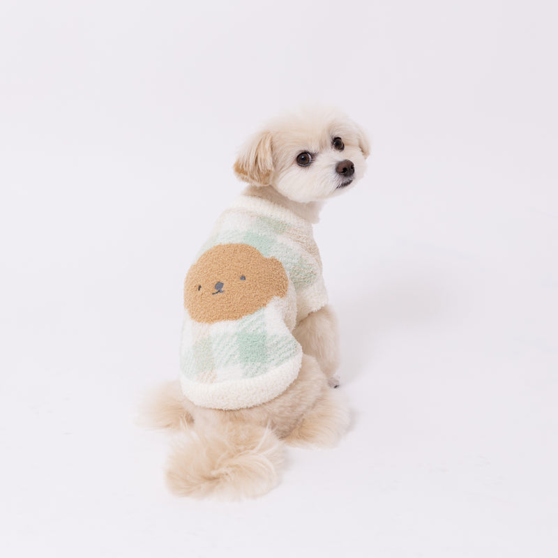 ボリスチェックシェニールニット ペット用品