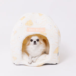 【Miffy】ミッフィー＆スナッフィーボアドームベッド ペット用品