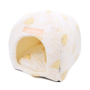 【Miffy】ミッフィー＆スナッフィーボアドームベッド ペット用品