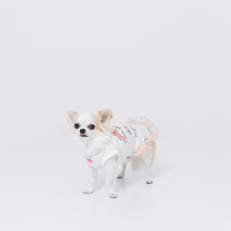 【3点購入で50％OFF】pipiフリルトレーナー ペット用品 ペットウェア 犬服