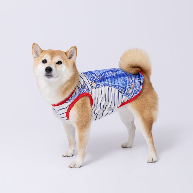 pipiオーバーオール風タンク 中大型犬 ペット用品 接触冷感