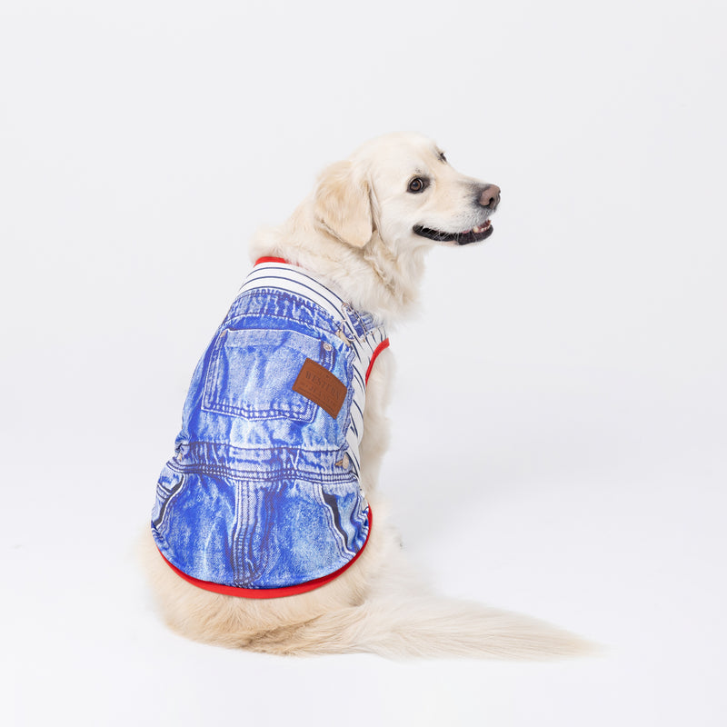 pipiオーバーオール風タンク 中大型犬 ペット用品 接触冷感