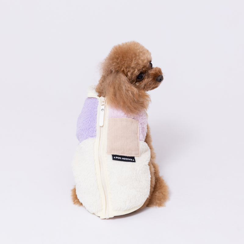 pipi背開きボアベスト ペット用品