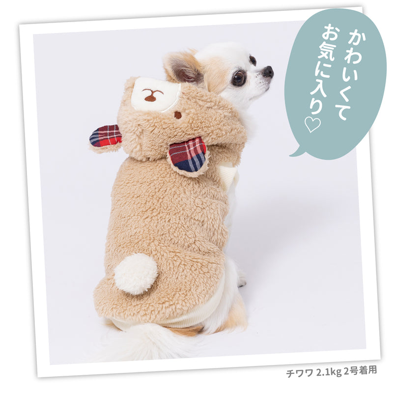 pipiくまボアパーカー ペット用品