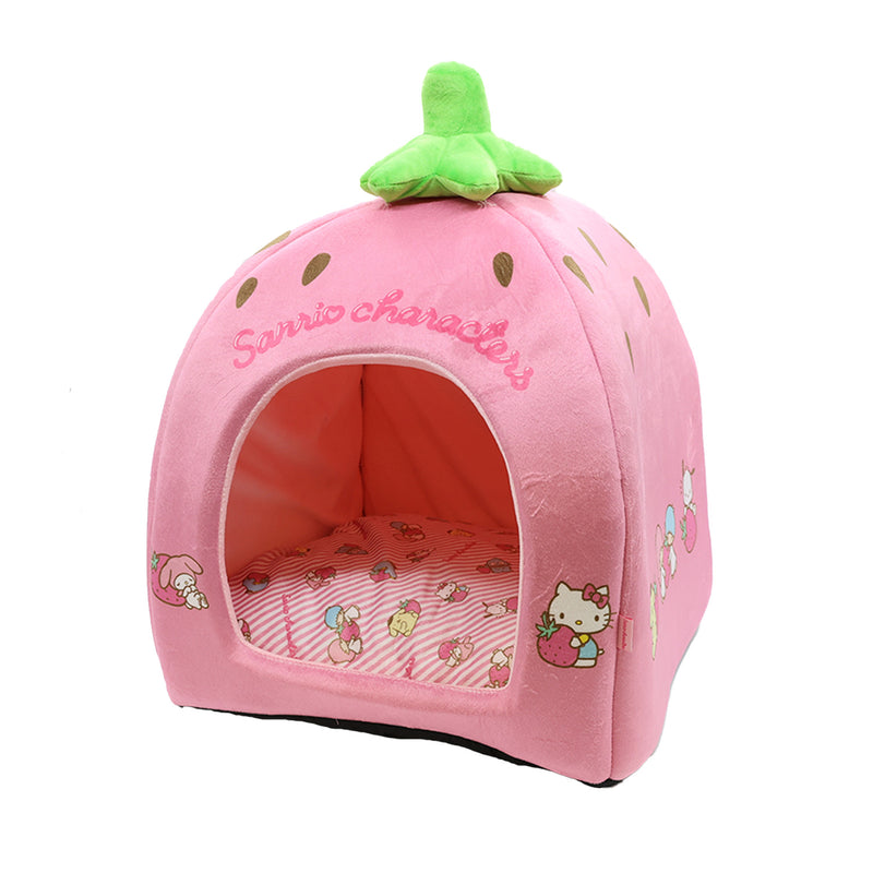 サンリオいちごドームベッド ペット用品