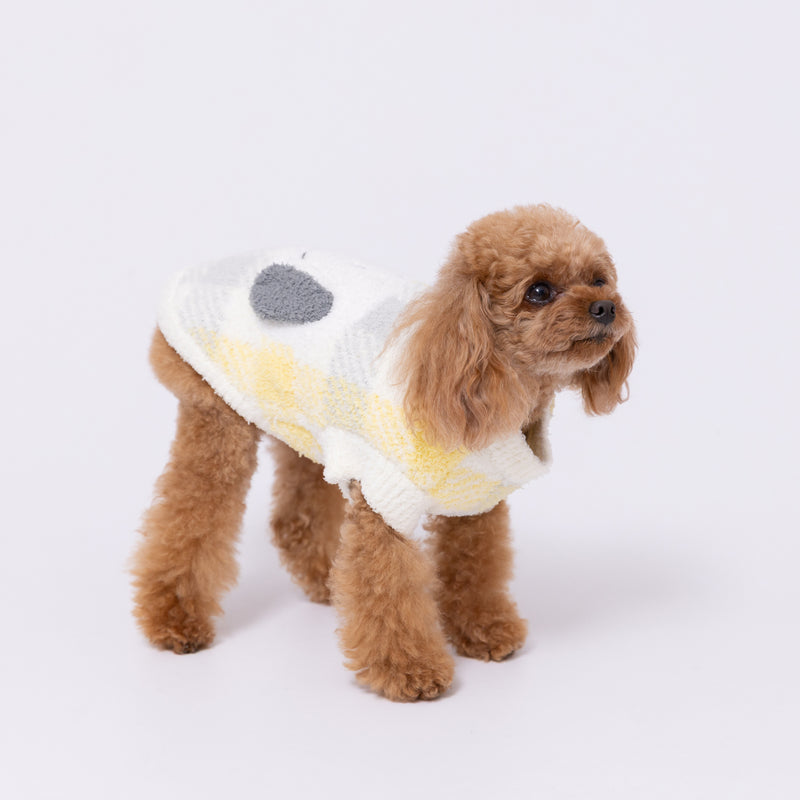 スヌーピーチェックシェニールニット　 ペット用品