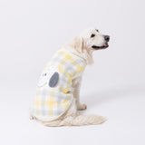 スヌーピーチェックシェニールニット中・大型犬 ペット用品