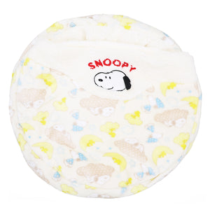 【PEANUTS】スヌーピー 雲柄ボアラウンドベッド ペット用品