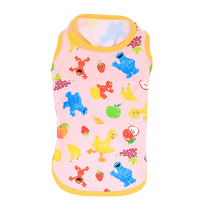 【SESAME STREET】セサミストリート フルーツ柄タンク ペット用品 26SS