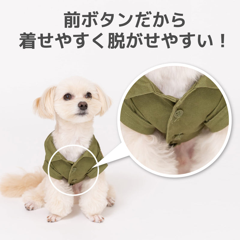 JeepⓇ サファリシャツ 犬服 ジープ 犬服 服 犬 秋 冬 秋服 冬服 秋冬服 ペット用品 ペットグッズ ペットウェア