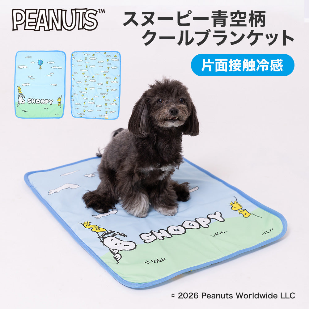 スヌーピー青空柄クールブランケット ペット用品
