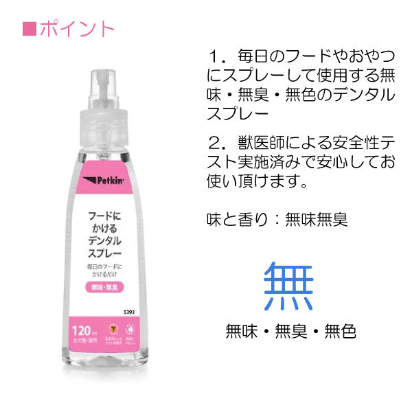 犬・猫用　フードにかけるデンタルスプレー 120ml