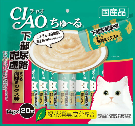 いなば CIAO ちゅ～る下部尿路配慮まぐろ海鮮ミックス１４ｇ２０本