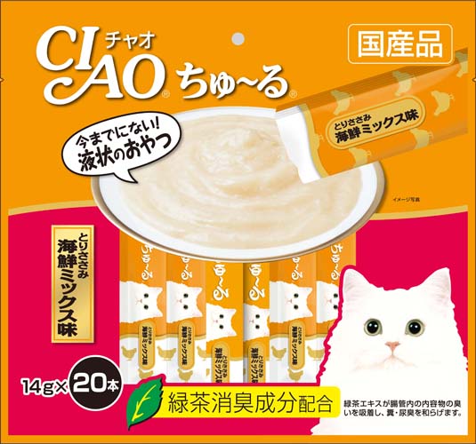 いなば CIAO ちゅ～るささみ 海鮮ミックス味 ２０本