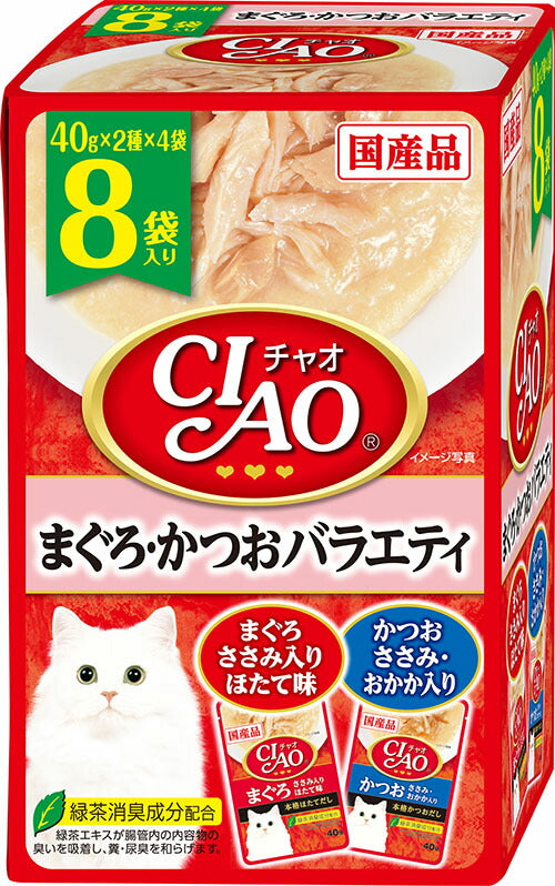 いなば  パウチ まぐろ・かつおバラエ４０ｇ×８袋