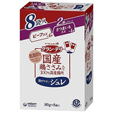 ユニ・チャーム グラン・デリ国産鶏ささみパウチ ジュレ 成犬８袋パック ビーフ入り＆さつまいも入り ８０ｇ / 犬 いぬ ウェットフードドッグフード 主食 国産 健康