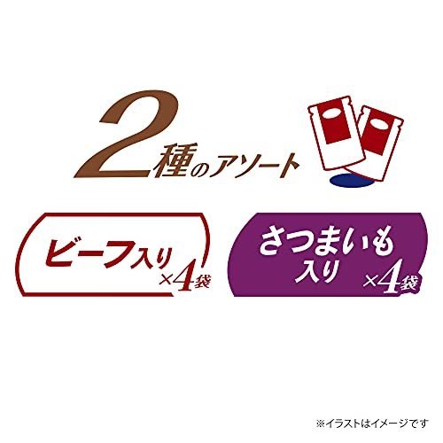 ユニ・チャーム グラン・デリ国産鶏ささみパウチ ジュレ 成犬８袋パック ビーフ入り＆さつまいも入り ８０ｇ / 犬 いぬ ウェットフードドッグフード 主食 国産 健康