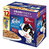 ネスレピュリナ フィリックス パウチ やわらかグリル １５歳 お魚お肉バラエティ １２袋入り600g / 猫 ねこ キャットフード ウェットフード 水分補給 総合栄養食