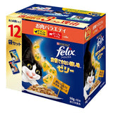 ネスレピュリナ フィリックス パウチ 我慢できない隠し味ゼリー お肉バラエティ １２袋入り600g / 猫 ねこ キャットフード ウェットフード 水分補給 総合栄養食